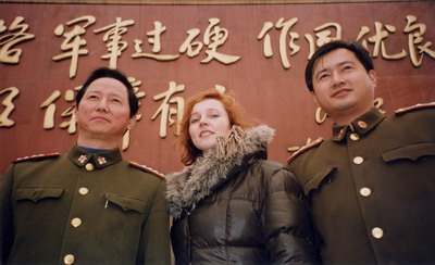 In the army during the filming of Colonel Jin Xing a Unique Destiny